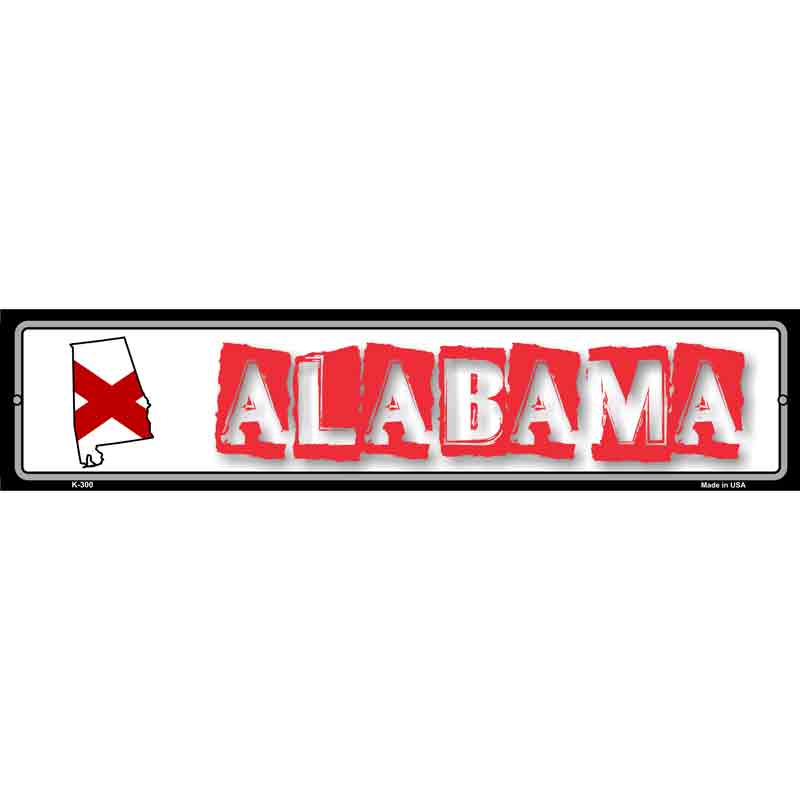 Alabama State Outline Wholesale Novelty Metal Vanity Small Street SIGN