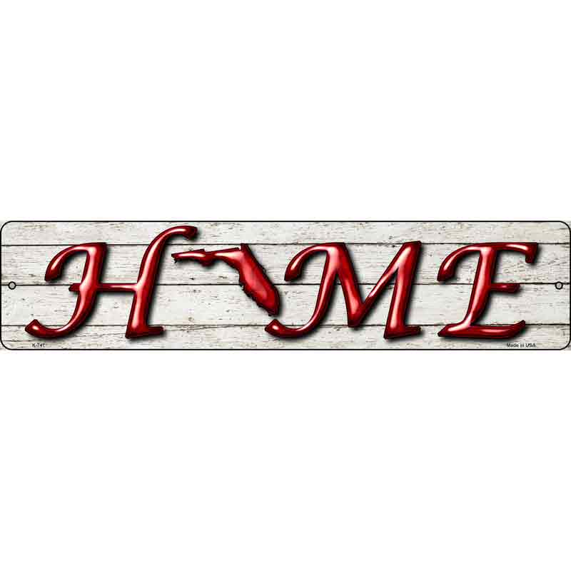 Florida Home State Outline Wholesale Novelty Mini Metal Street SIGN