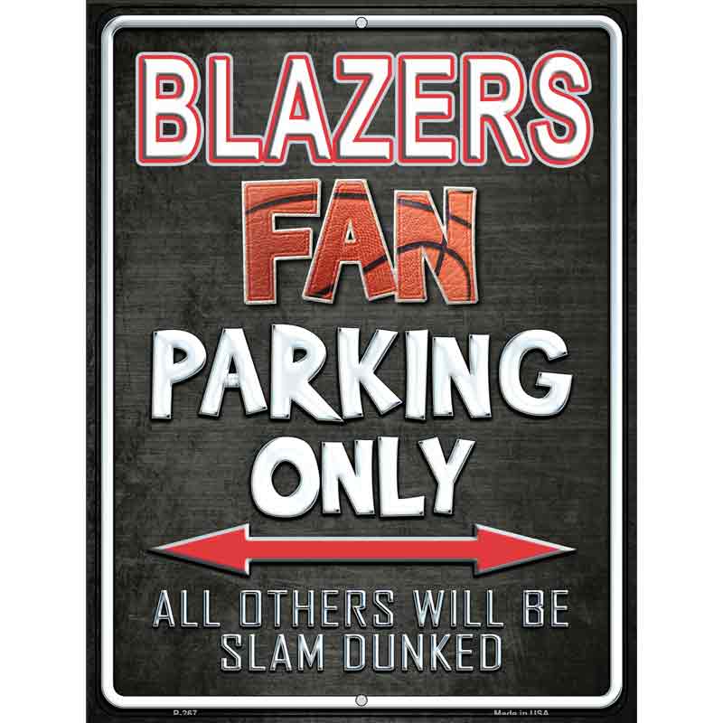 Trail Blazers Wholesale Metal Novelty Parking Sign