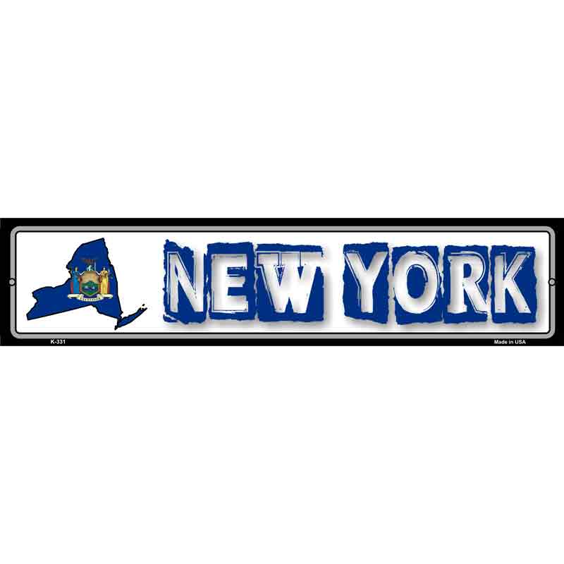 New York State Outline Wholesale Novelty Metal Vanity Small Street SIGN
