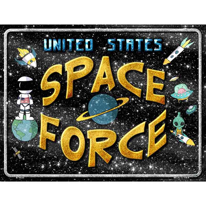 US Space Force Wholesale Novelty Metal Parking SIGN